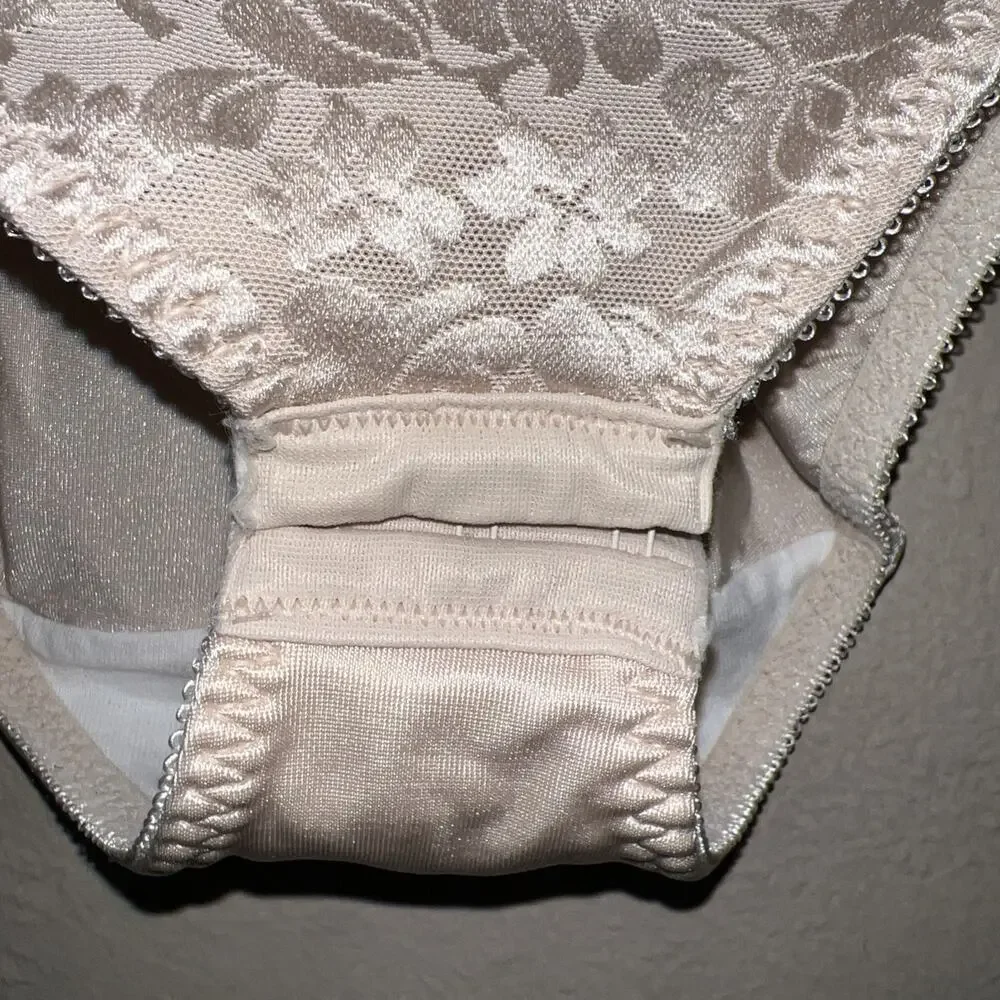 Vintage Bali 36B Womens Glam BodySuit Beige Tan Nude Soft Cup Wireless 8380 - Picture 9 of 15